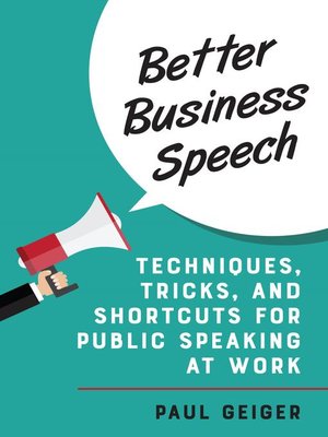 cover image of Better Business Speech